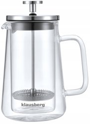 Szklany ZAPARZACZ TŁOKOWY Do HERBATY Ziół KAWY French Press 350ml 7684 - Miniaturka zdjęcia nr 4