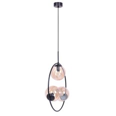 Lampa wisząca K-5123 VENTA 50x100x14 cm do salonu lub pokoju bursztynowy/czarny - Miniaturka zdjęcia nr 4