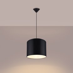 Lampa wisząca NOVA 30 czarna 88x30x30cm nowoczesna E27 do salonu - Miniaturka zdjęcia nr 3