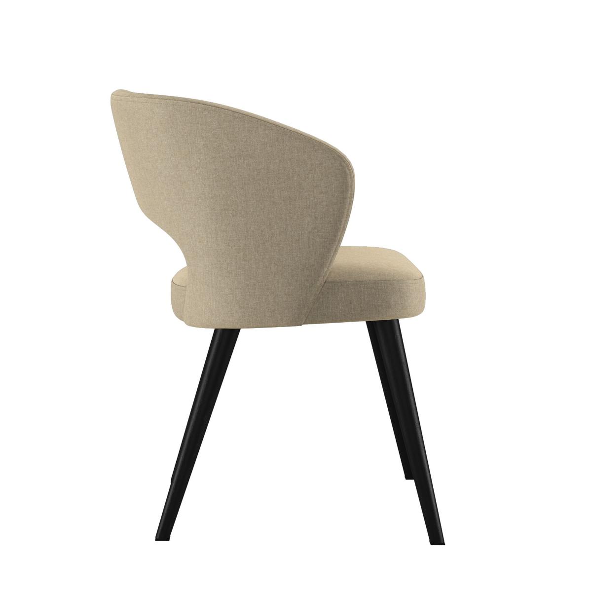 Krzesło DELUXE KR-8 50x60x85 cm welurowe do jadalni beżowy nr. 3