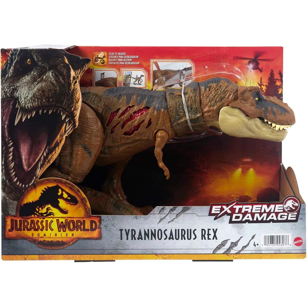 Tyrannosaurus rex jurassic world dominion extreme damage park jurajski dla dziecka nr. 1