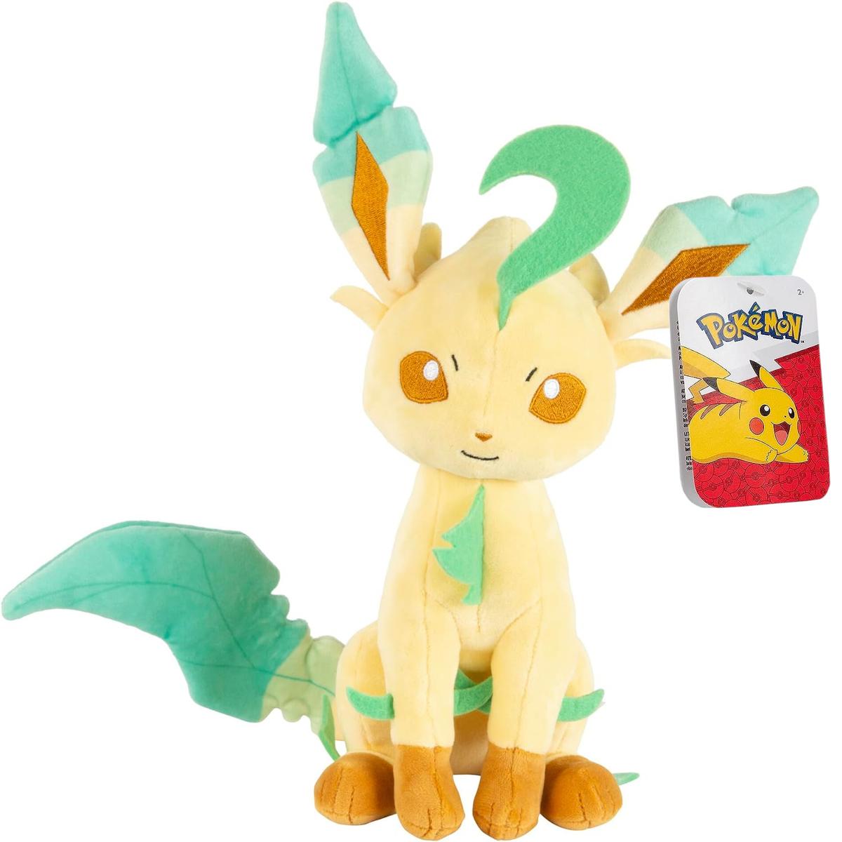 Maskotka pluszowa POKEMON 20 cm oryginalna jazwares leafeon do zabawy dla dziecka 