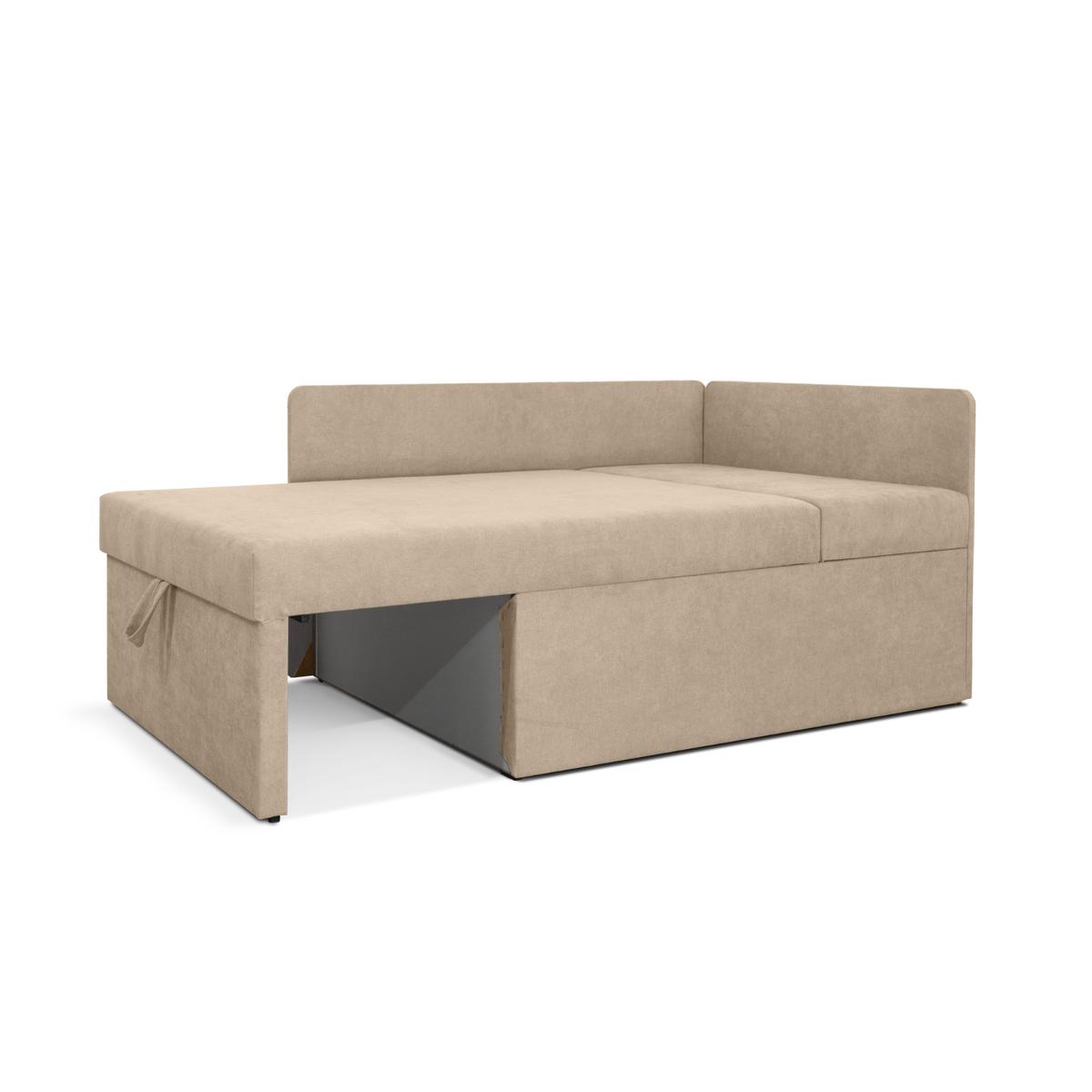 Sofa rozkładana dziecięca Viluś 108x81x78 cm narożnik jednoosobowy do pokoju z funkcją spania i przechowywania dla dzieci beżowy nr. 9