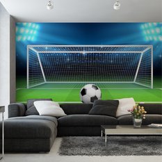 Fototapeta dla Chłopca Stadion Bramka 3D Dekoracja Ścienna Nowoczesna  - Miniaturka zdjęcia nr 3