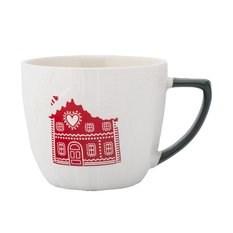 Kubek 540 ml porcelanowy w sweterku do kuchni - Miniaturka zdjęcia nr 1