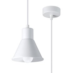 Lampa wisząca TALEJA 1 biała 120x14x14cm nowoczesna E27 do salonu - Miniaturka zdjęcia nr 1