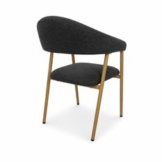 2x krzesło tapicerowane do jadalni VANO stelaż kolor dąb, tkanina szenil grafit cena za jedną sztukę 220 zł - Miniaturka zdjęcia nr 6