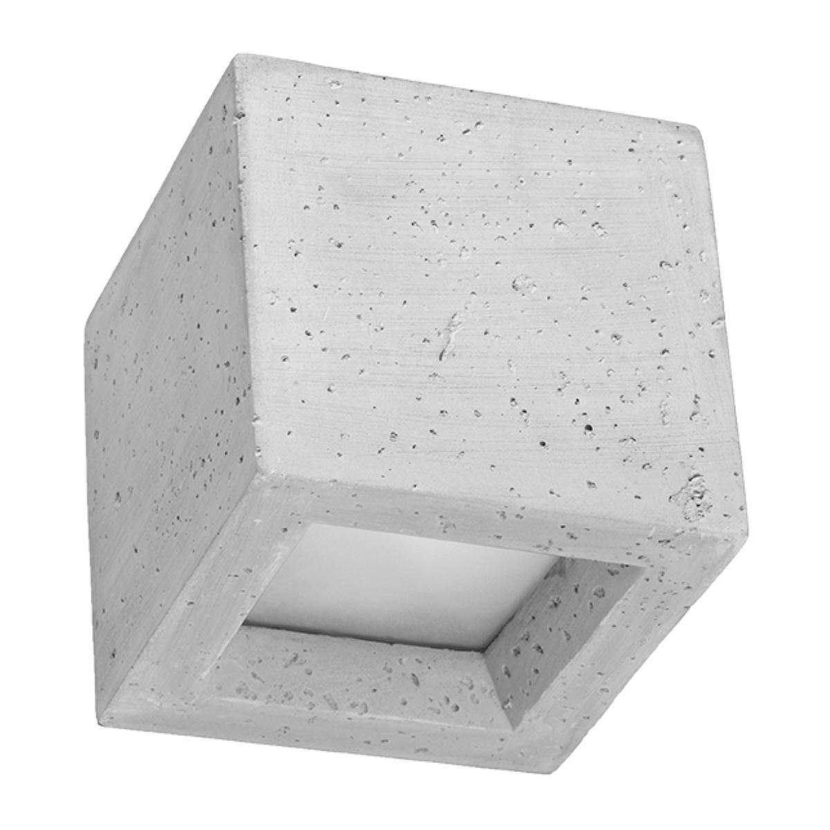 Kinkiet LEO beton 10x12x12cm nowoczesny G9 do salonu