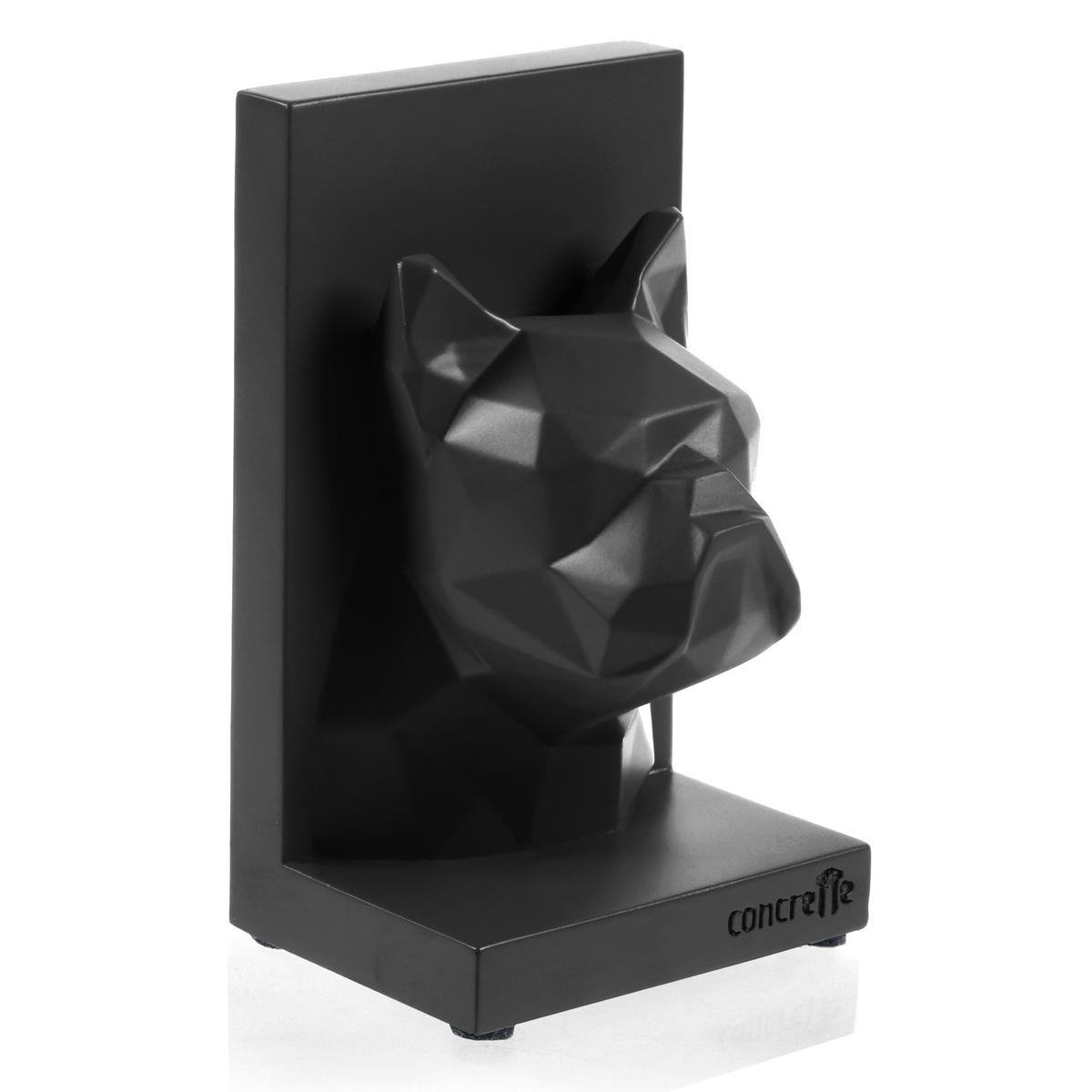 Podpórka do książek Bulldog Low-Poly Black Matt Poli nr. 3