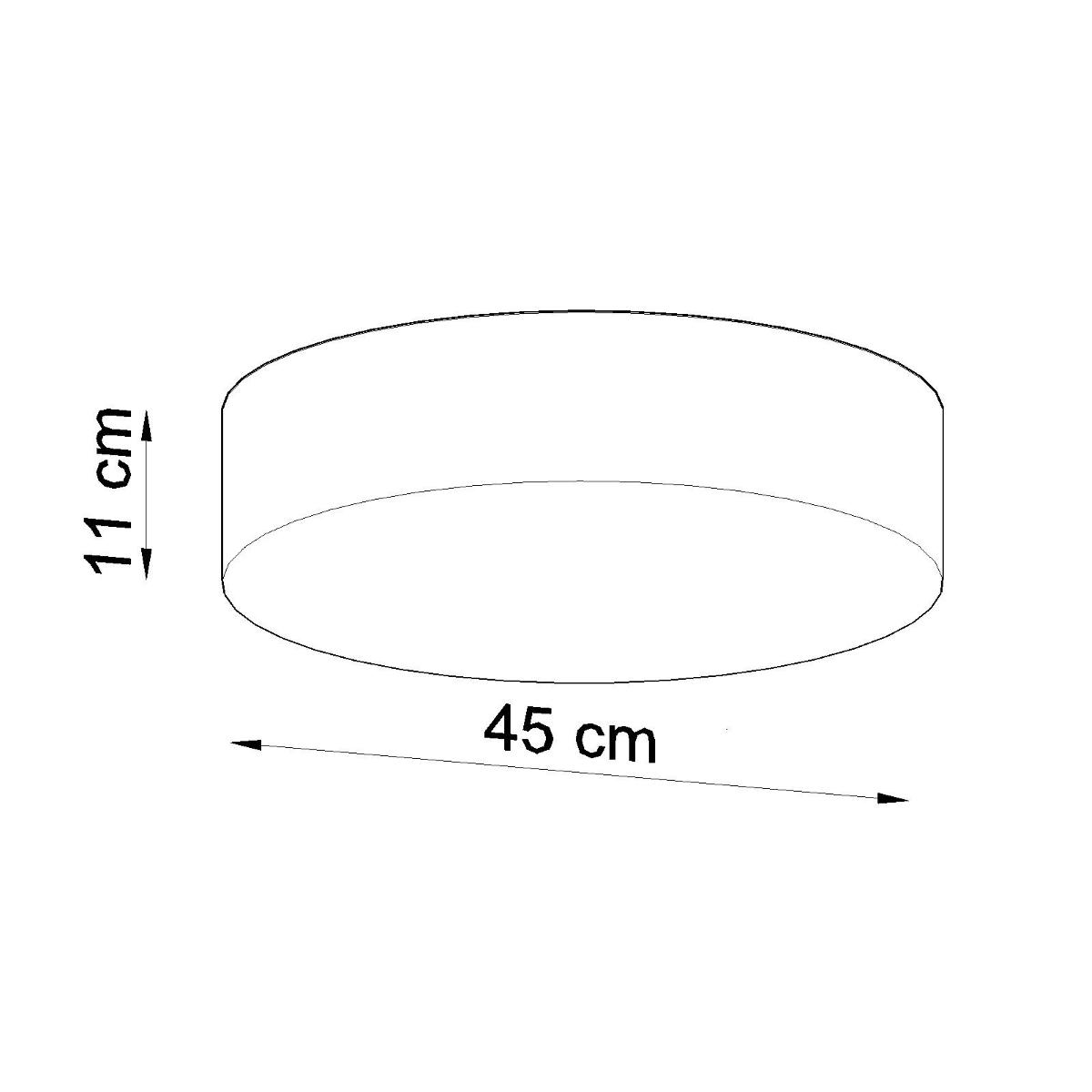 Plafon ARENA 45 czarna 11x45x45cm E27 nowoczesna lampa do salonu nr. 4