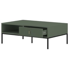 Stolik kawowy Maggiore 104,2 cm smoke green zielony czarny złoty - Miniaturka zdjęcia nr 7