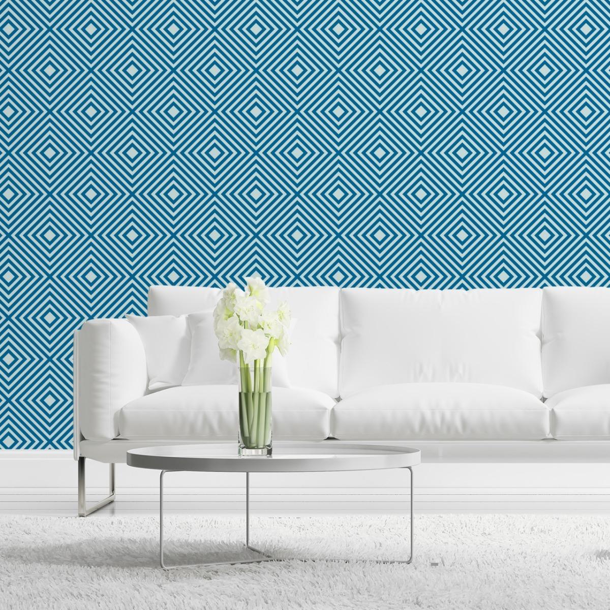 Tapeta Do Salonu Wzór GEOMETRYCZNY Efekt 3D Ozdoba 53x1000  nr. 7