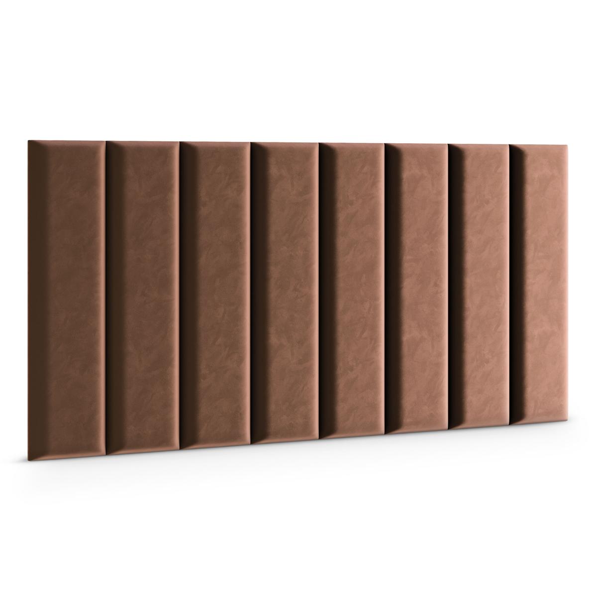 Panele tapicerowane 80x20 cm na ścianę magic velvet brązowy nr. 3