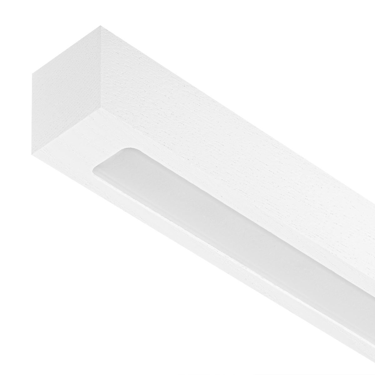 Lampa wisząca 60x7x150 cm LED z drewna jesionowego wymienny LED biała 2900K do salonu nr. 8