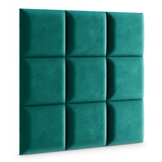 Panele tapicerowane 40x40 na ścianę magic velvet turkusowy - Miniaturka zdjęcia nr 3