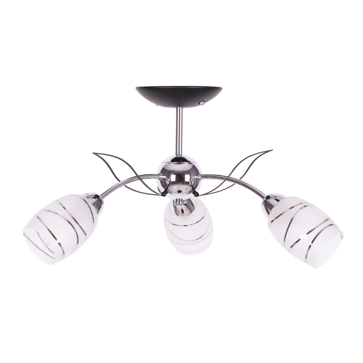 Lampa sufitowa K-JSL-6093/3 CHR XENA 55x28x55 cm do salonu lub pokoju chrom