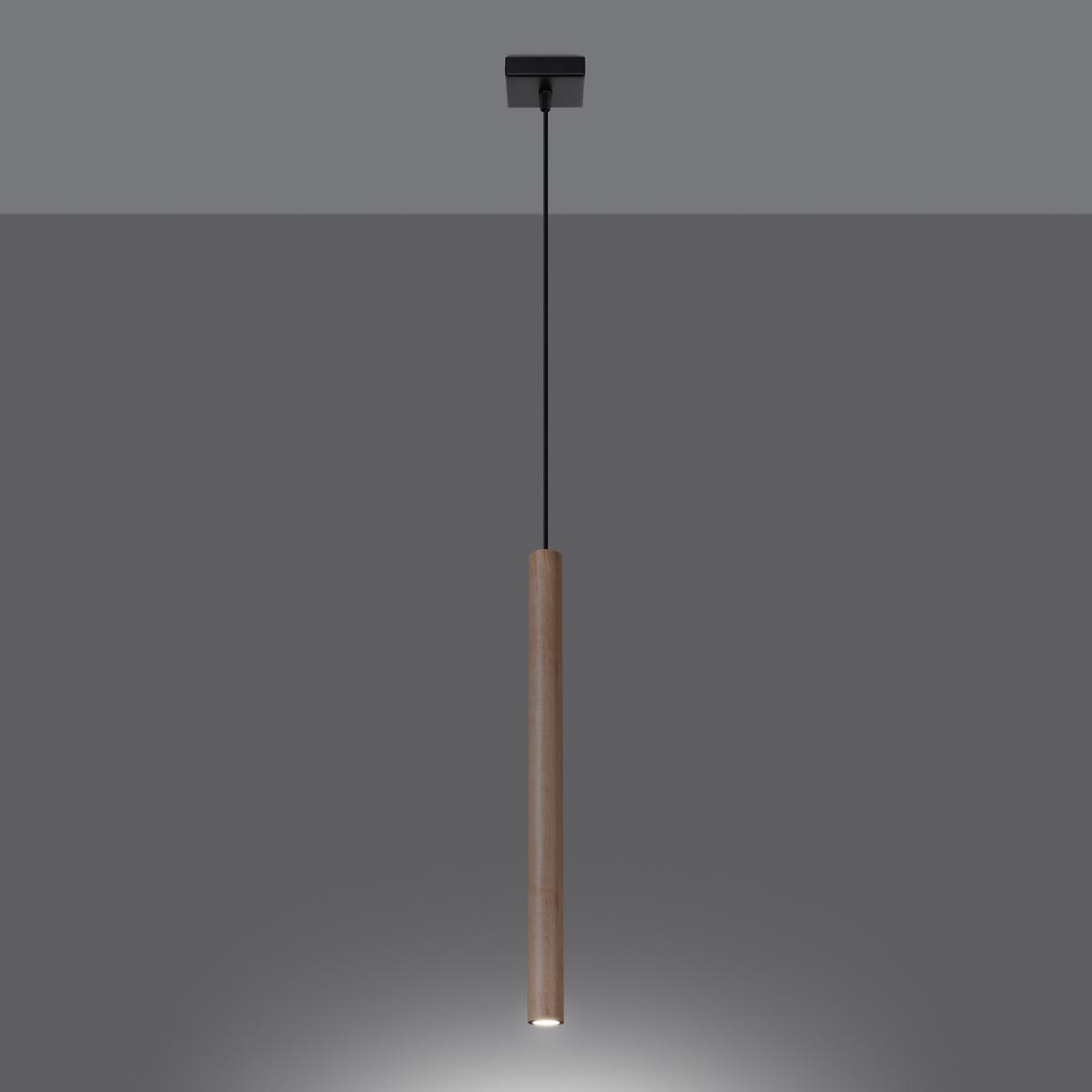 Lampa wisząca PASTELO 1 drewno 120x3.5x3.5cm nowoczesna lampa G9 do salonu nr. 3