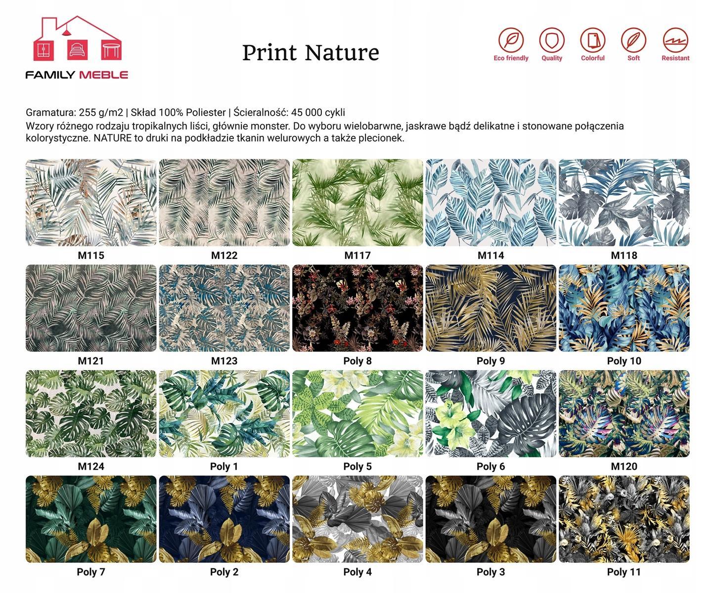 Fotel Uszak z podnóżkiem najmodniejsze liście 2021 nr. 15