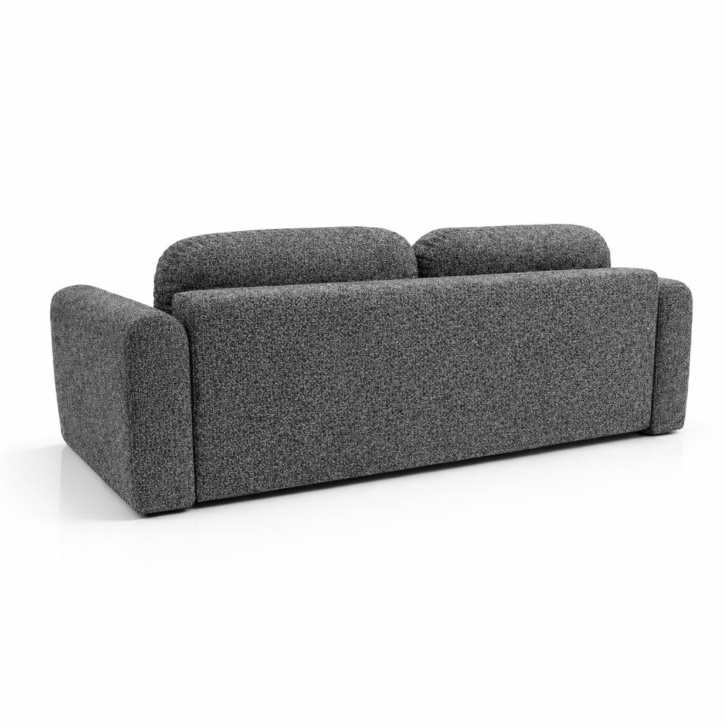 Kanapa rozkładana ITALY 250x100x82 cm sofa z funkcją spania tkanina LOOP 18 ciemnoszara nr. 3