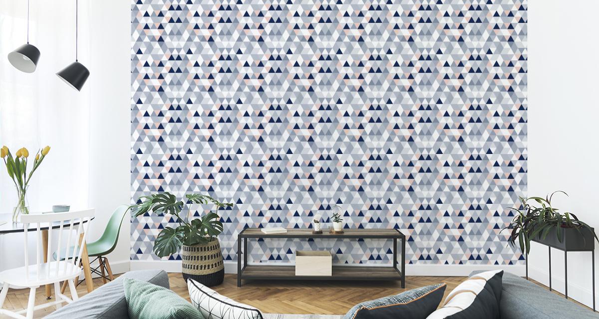 Tapeta Pastelowe TRÓJKĄTY Wzór Geometryczny Dekor 53x1000  nr. 8
