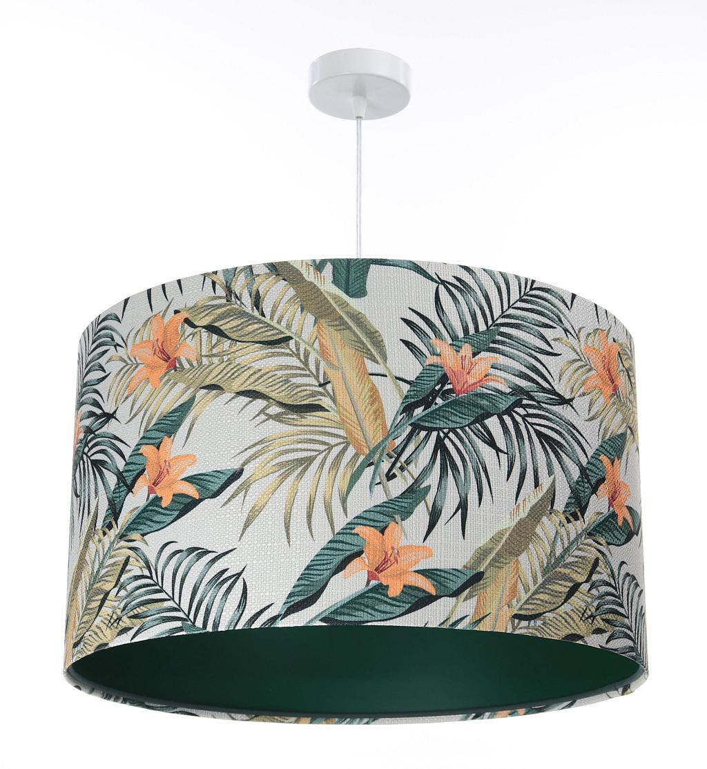 Lampa wisząca PORTLAND 50 cm do salonu jungle-zielona