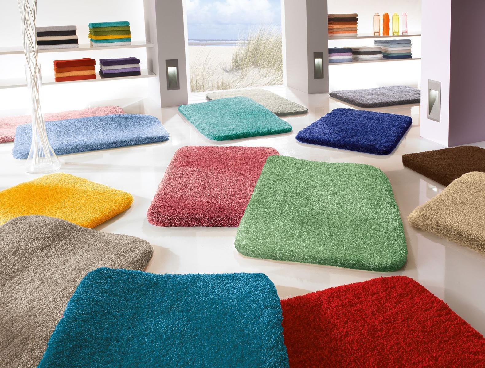 Kleine Wolke Relax Dywanik łazienkowy szary 100 cm okrągły wysokie runo nr. 4