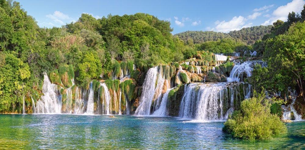 CASTORLAND Puzzle układanka 4000 elementów Krka Waterfalls, Croatia - Wodospady Krka 139x68cm nr. 2