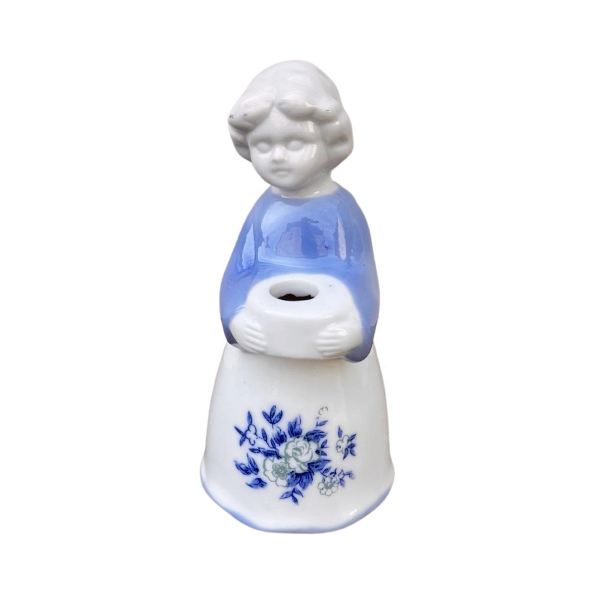 Porcelanowa figurka świecznik Chłopiec, Lilienthal, Niemcy lata 80. nr. 1