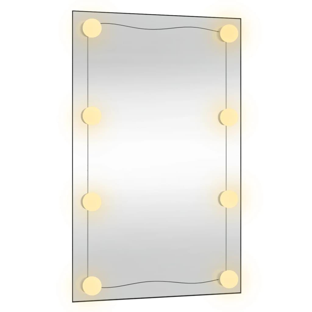  Lustro 50x80 cm do sypialni łazienki ścienne z LED prostokątne szklane nr. 5