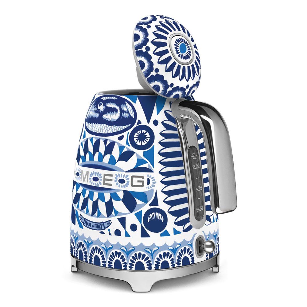 Czajnik elektryczny SMEG 1,7l L 22,6x17,1x24,8 cm SMEG X Dolce & Gabbana Blu Mediterraneo niebieski do kuchni nr. 8