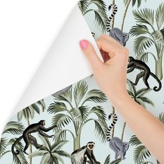 Tapeta – abstrakcyjne Dzikie zwierzęta i drzewa  - Miniaturka zdjęcia nr 3