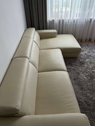 Narożnik kanapa sofa ekoskóra kolor ecru - Miniaturka zdjęcia nr 4