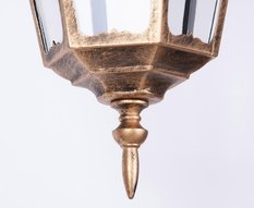 Lampa ogrodowa wisząca K-5006H / LOZANA 22x92x40 cm do ogrodu czarny/złoty - Miniaturka zdjęcia nr 2