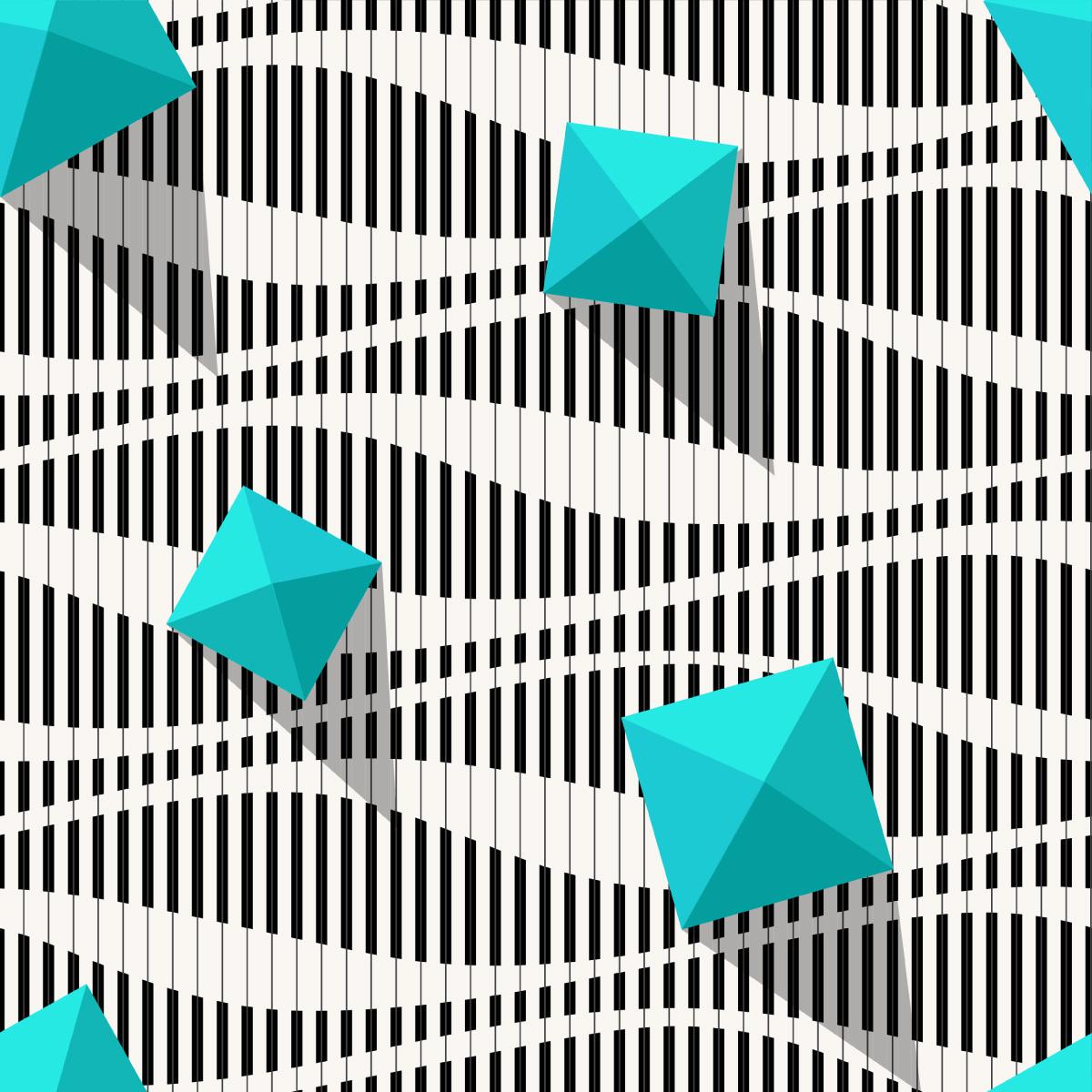 Tapeta W Rolce PIRAMIDY Czarno-Białe TŁo Efekt 3D  nr. 6