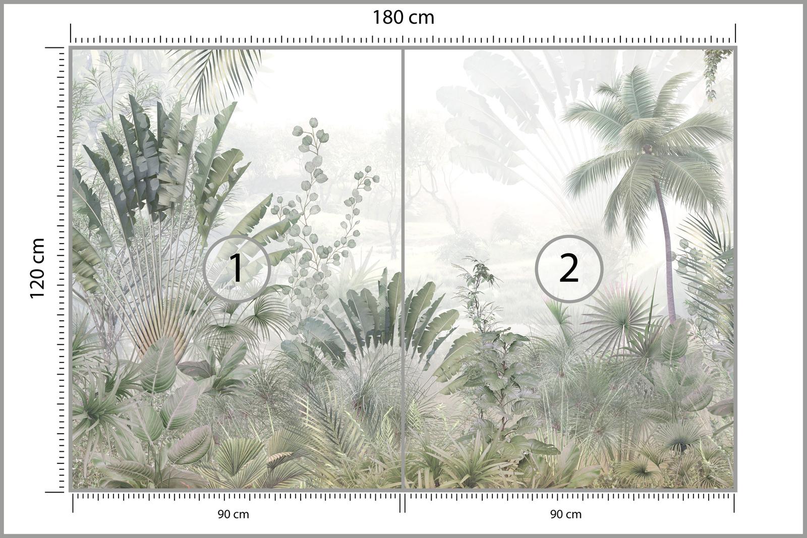 Fototapeta Do Jadalni LAS Tropikalny Dżungla Natura Pejzaż Drzewa Dekoracja Nowoczesna nr. 2