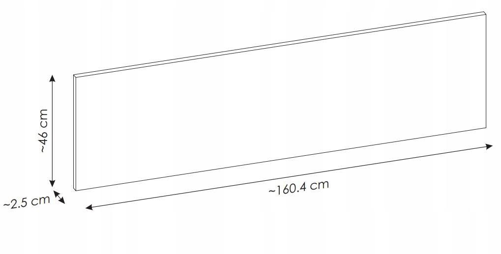 Blat do szafki umywalkowej 160 cm oak 2,5 cm do łazienki  nr. 8