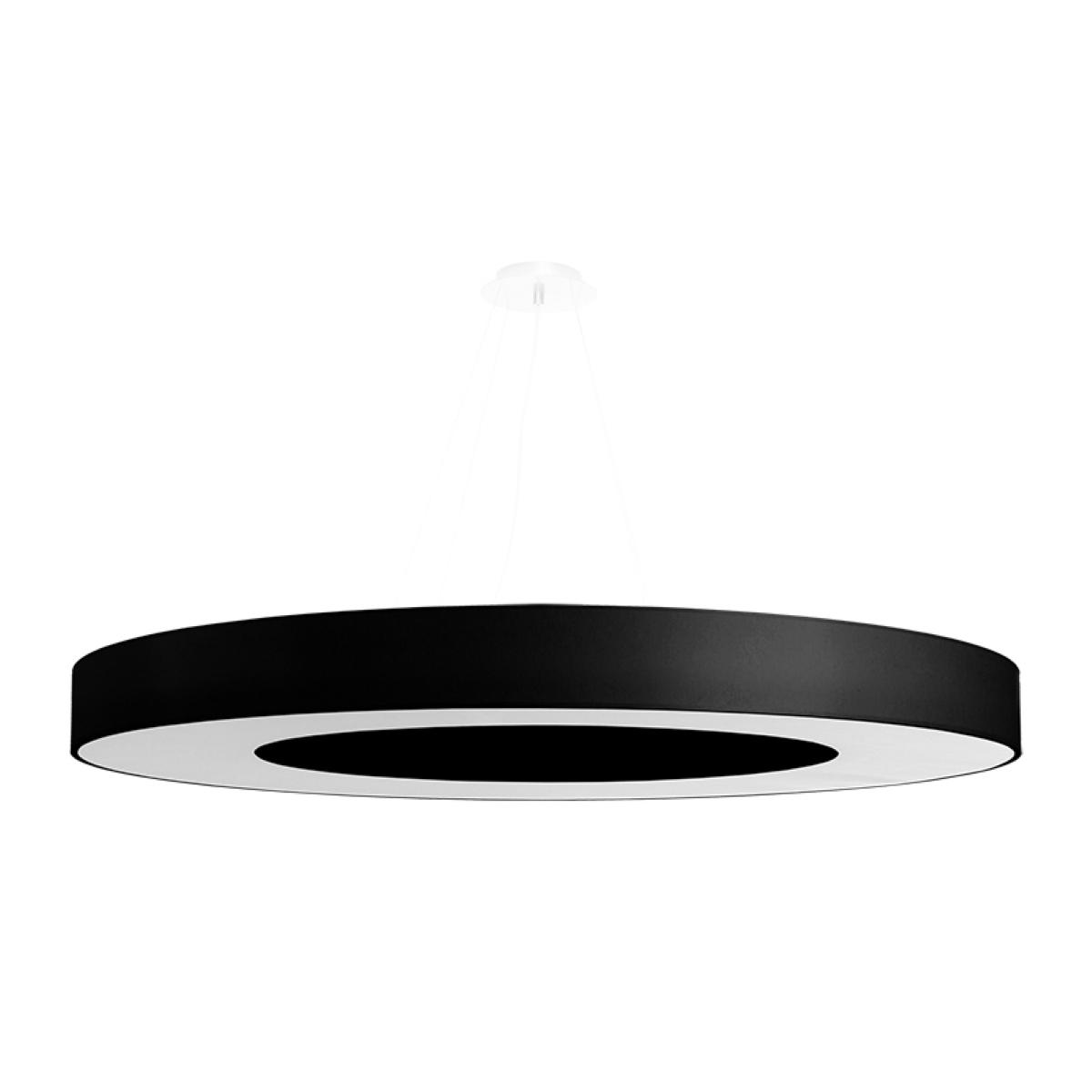 Żyrandol SATURNO SLIM 102x90x90cm czarna lampa wisząca nowoczesna E27 do salonu