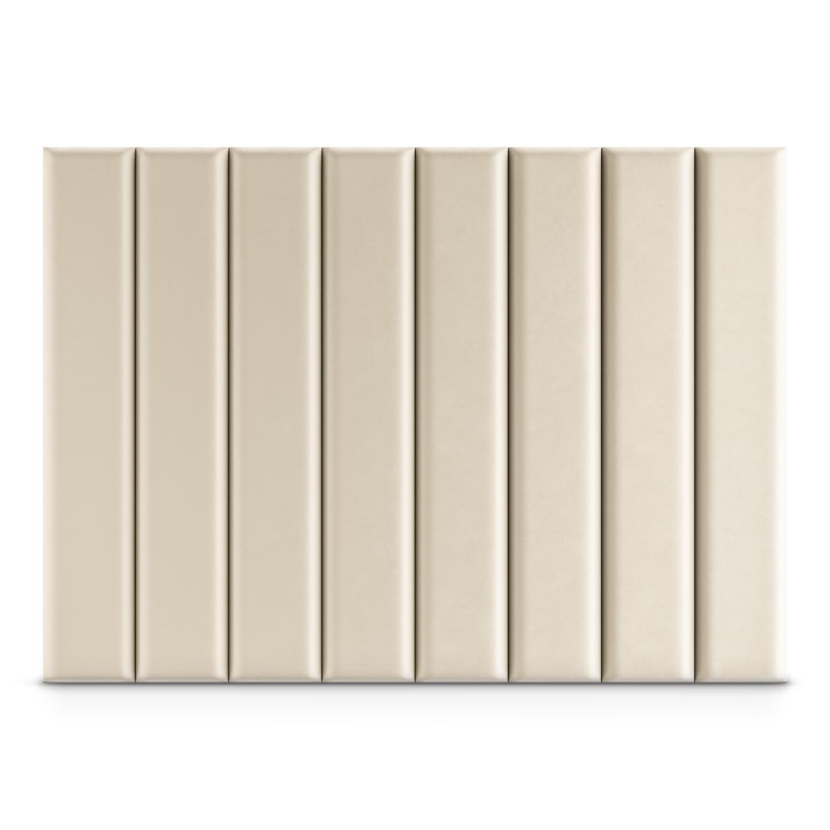  Panele tapicerowane  100x20 cm na ścianę magic velvet kremowy nr. 2