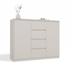 Komoda Malwa 97x120x40 cm do salonu sypialni kaszmir beż - Miniaturka zdjęcia nr 1