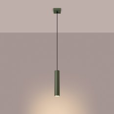 Lampa wisząca Lagos 118x8x8cm do sypialni salonu zielona oliwka - Miniaturka zdjęcia nr 3