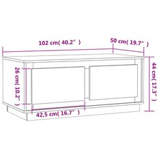 Szafka RTV102x50x44 cm z zamykaną szafką szarość betonu do salonu - Miniaturka zdjęcia nr 10