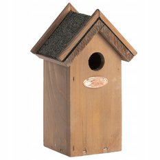 Domek dla ptaków drewniany, budka lęgowa Karmnik