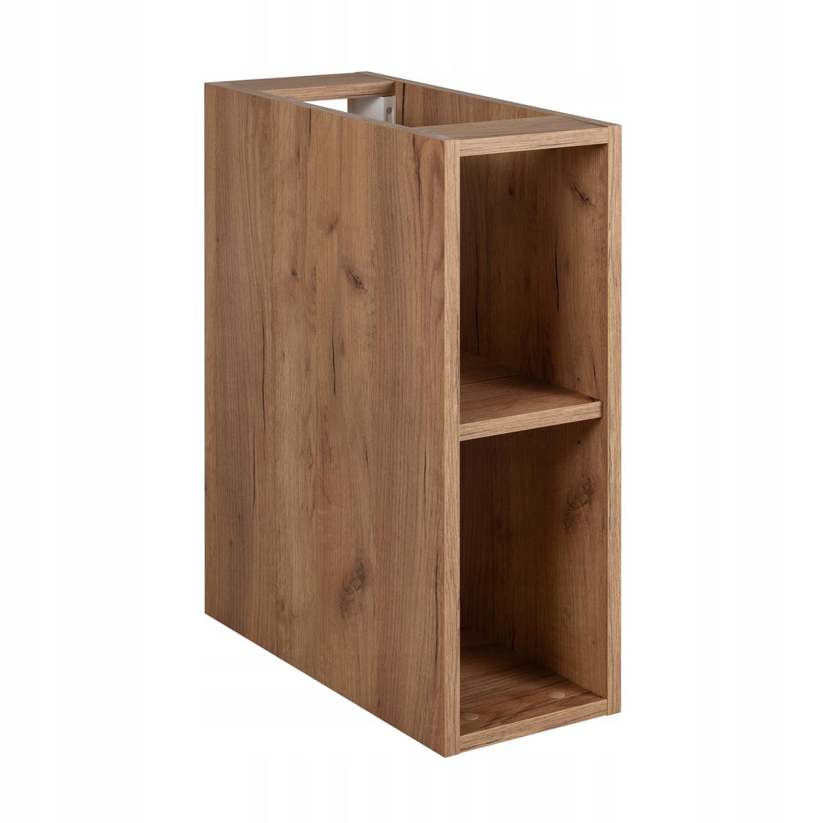 Szafka łazienkowa TREND 80 cm z regałem i blatem biały dąb craft nr. 4