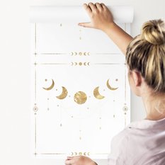 Tapeta Do Salonu Fazy KSIĘŻYCA Styl Glamour Ozdoba  - Miniaturka zdjęcia nr 5