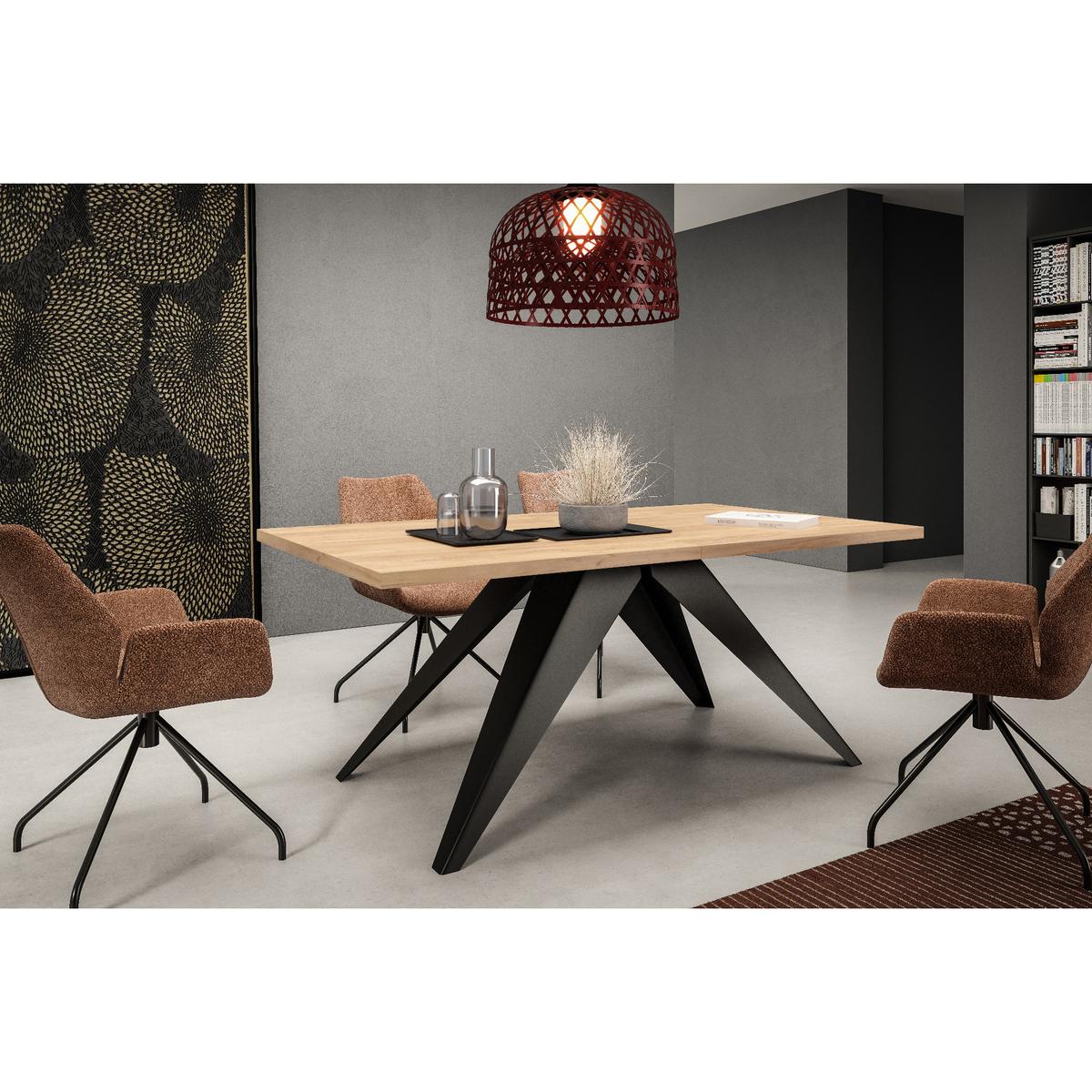 Stół rozkładany 160x90x76 cm prostokątny Harmonia gold craft oak do jadalni nr. 4