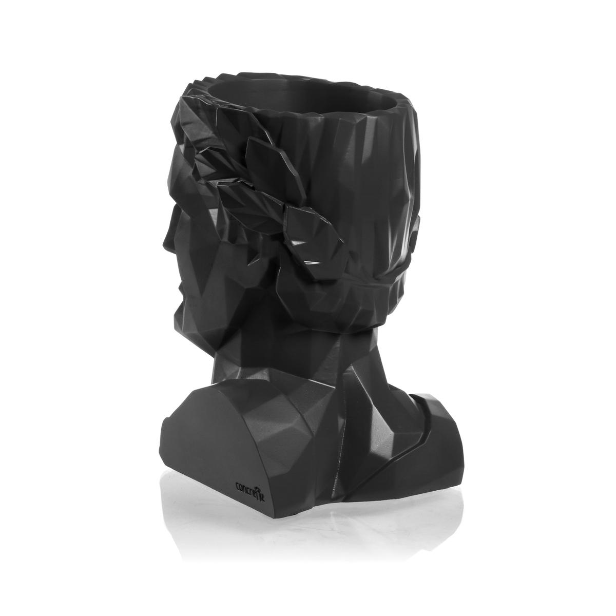 Donica Cezar Low-Poly Black Matt Poli 10 cm nr. 2