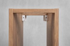 Szafka łazienkowa TREND 80 cm z regałem i blatem biały dąb craft - Miniaturka zdjęcia nr 5