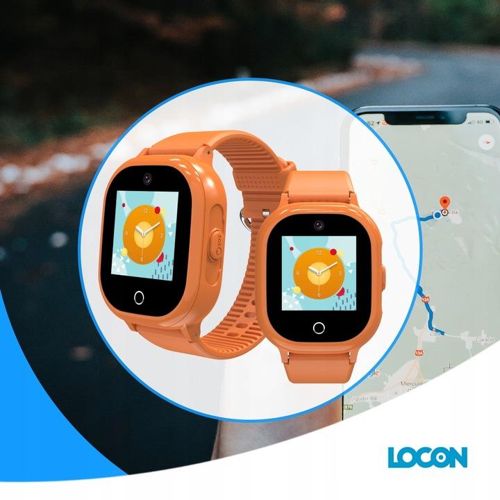 Zegarek Locon Watch Lite  smartwatch dla dziecka z GPS pomarańczowy nr. 3