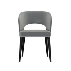 Krzesło DELUXE KR-8 50x60x85 cm welurowe do jadalni szary - Miniaturka zdjęcia nr 4