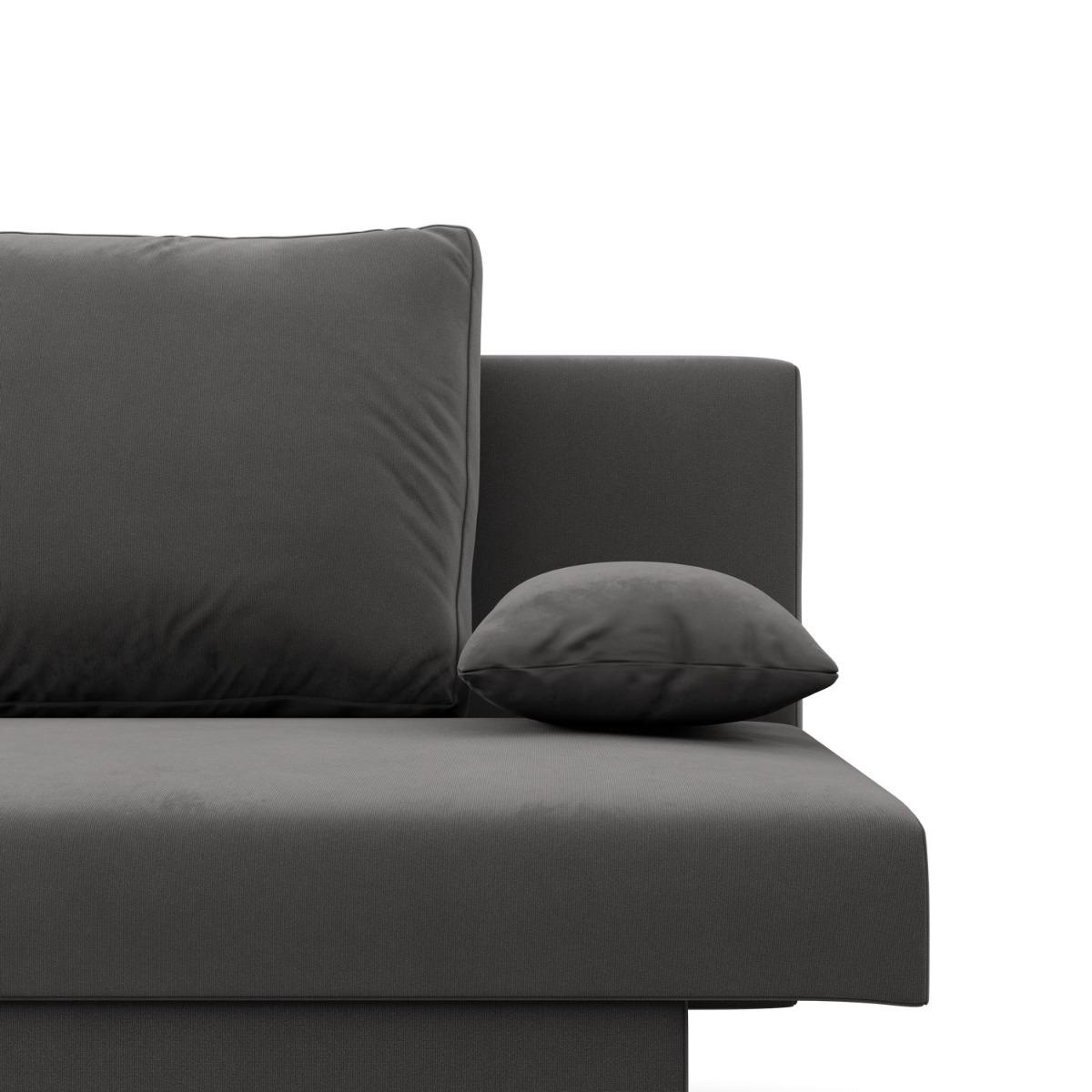 Kanapa 3-osobowa NOLA 191x92x91 cm sofa rozkładana z pojemnikiem do pokoju do salonu szara nr. 5